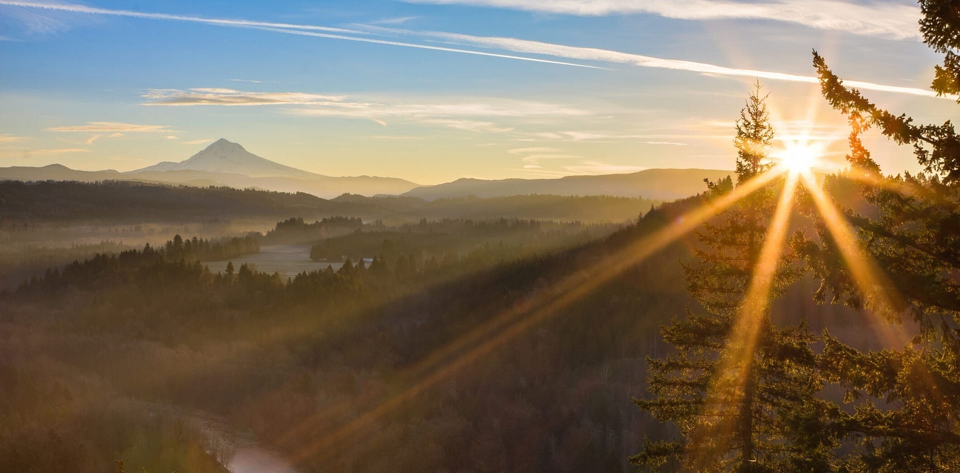 Oregon sunrise with mountains, where Aldrich is based out of. Three new Partners were announced by Aldrich for 2024.