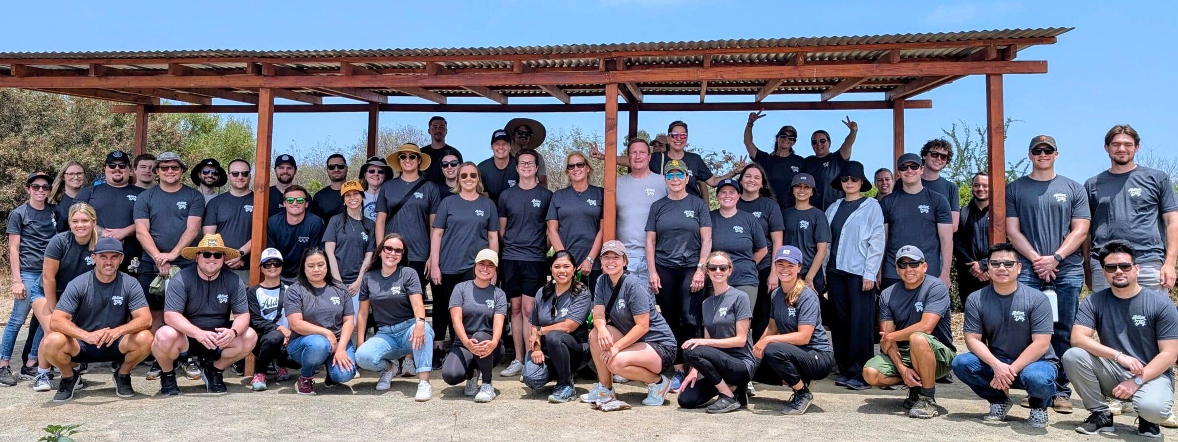 Group photo of all San Diego volunteers during Action Day 2025.