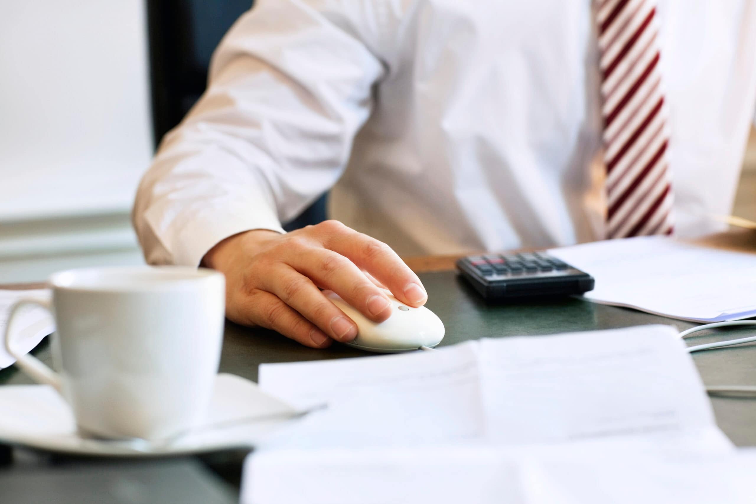 Business advisor at desk