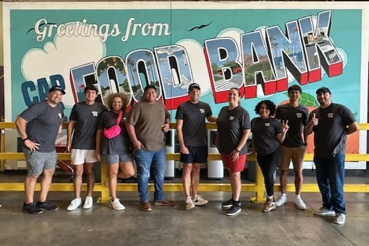 The Orange County team at the Orange County Food Bank for Action Day 2025