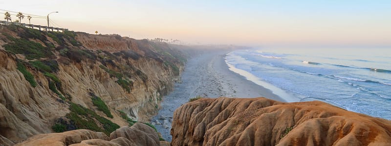 Sunrise Image From The Top Of The Cliffs At Hole In The Wall Beach, Carlsbad California, where Aldrich offers tax, audit, wealth, financial planning, corporate retirment plans, and business consulting services.